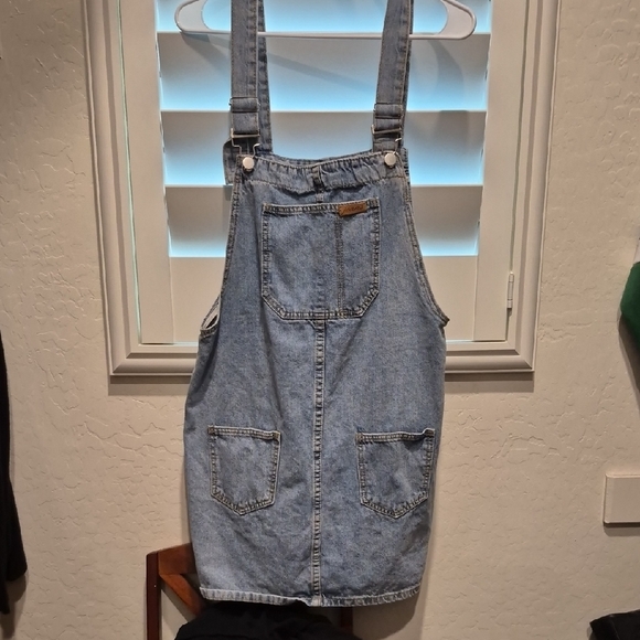 Dresses & Skirts - Denim Overall Dress with Pockets